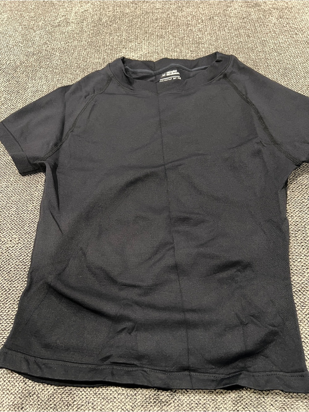 Women’s Black Short Sleeve Compression Performance Tee